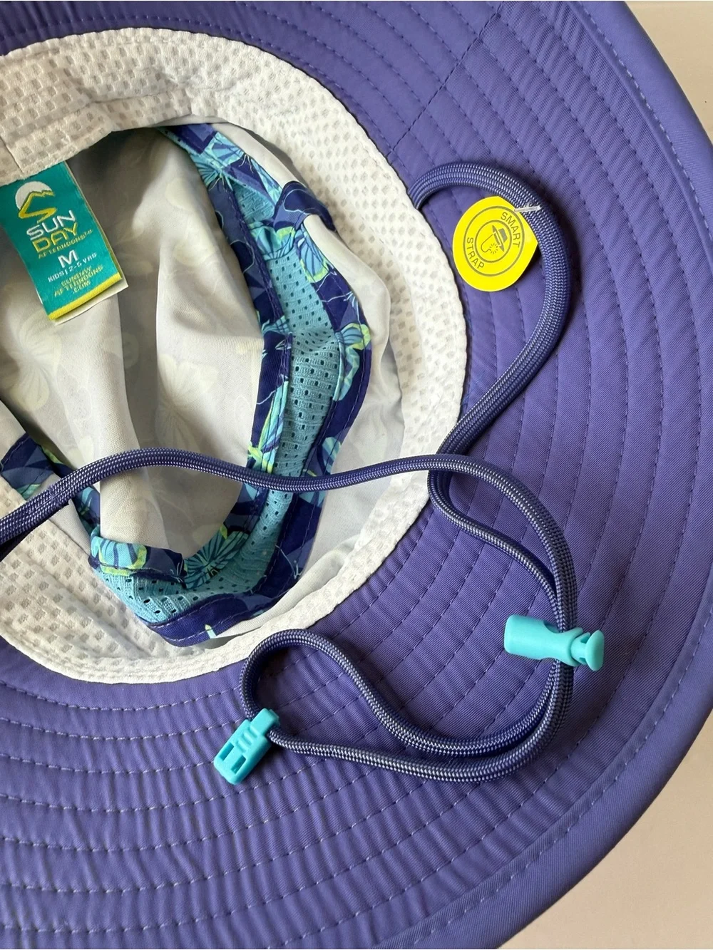 Sunday Afternoons Kids Navy/Purple/Teal Butterfly Sun Bucket Hat